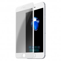 Защитное стекло для iPhone 7 Plus / iPhone 8 Plus (матовое) (белое)