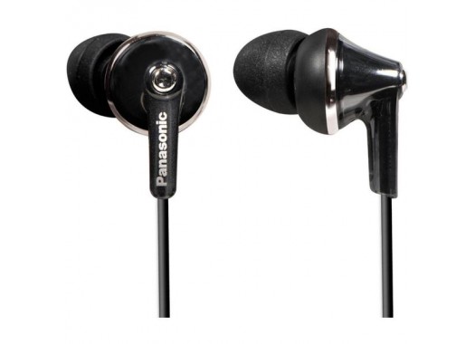 Наушники PANASONIC RP-HJE125E-K, чёрные, вакуумные, шнур 1.1 м. (1/10)