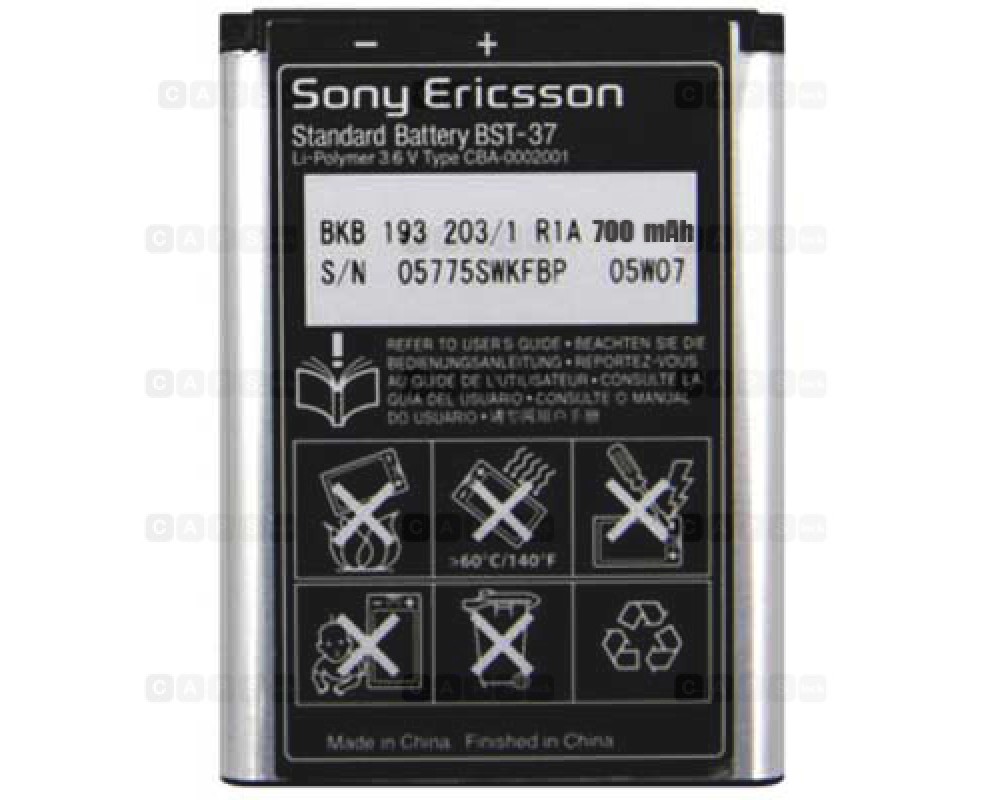 Аккумулятор для телефона Sony Ericsson BST-37 купить в Минске,цена,АКБ  батарея Sony Ericsson BST-37 описание,фото,доставка