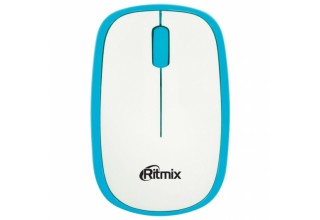 Мышь беспроводная Ritmix RMW-215 Silent (Голубая)