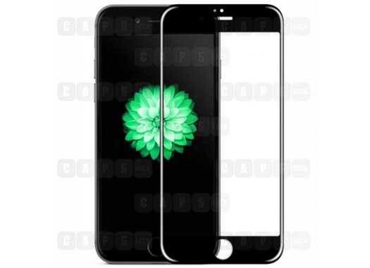 Защитное стекло для iPhone 6 / 6s (5D) (черное)