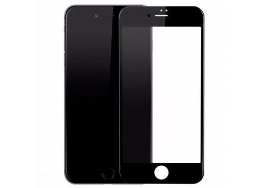 Защитное стекло для iPhone 7 (5D) (черное)